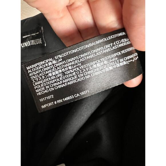 C/MEO Collective Black Orbit Cropped Tulip Hem High Waist Pants Size Small - Picture 11 of 11